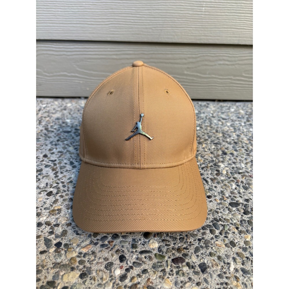 Jordan Rise Structured Metal Jumpman Adjustable Hat Cap Size M/L Khaki